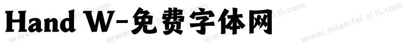 Hand W字体转换